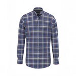 Fynch-Hatton - Mens Heritage Oxford Check Shirt - LS - Ink Blue - 1609 8760 661 - Wildvine Clothing, Spalding, Lincolnshire