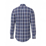 Fynch-Hatton - Mens Heritage Oxford Check Shirt - LS - Ink Blue - 1609 8760 661 - Wildvine Clothing, Spalding, Lincolnshire