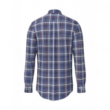Fynch-Hatton - Mens Heritage Oxford Check Shirt - LS - Ink Blue - 1609 8760 661 - Wildvine Clothing, Spalding, Lincolnshire