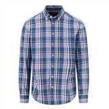 Fynch-Hatton - Mens Dark Multicolour Check Shirt - Ink Blue - 16085340 661 - Wildvine Clothing, Spalding, Lincolnshire