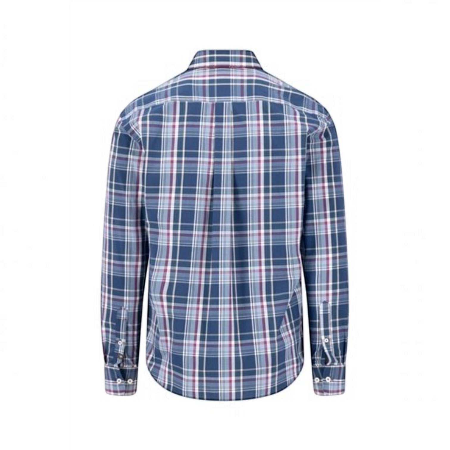 Fynch-Hatton - Mens Dark Multicolour Check Shirt - Ink Blue - 16085340 661 - Wildvine Clothing, Spalding, Lincolnshire