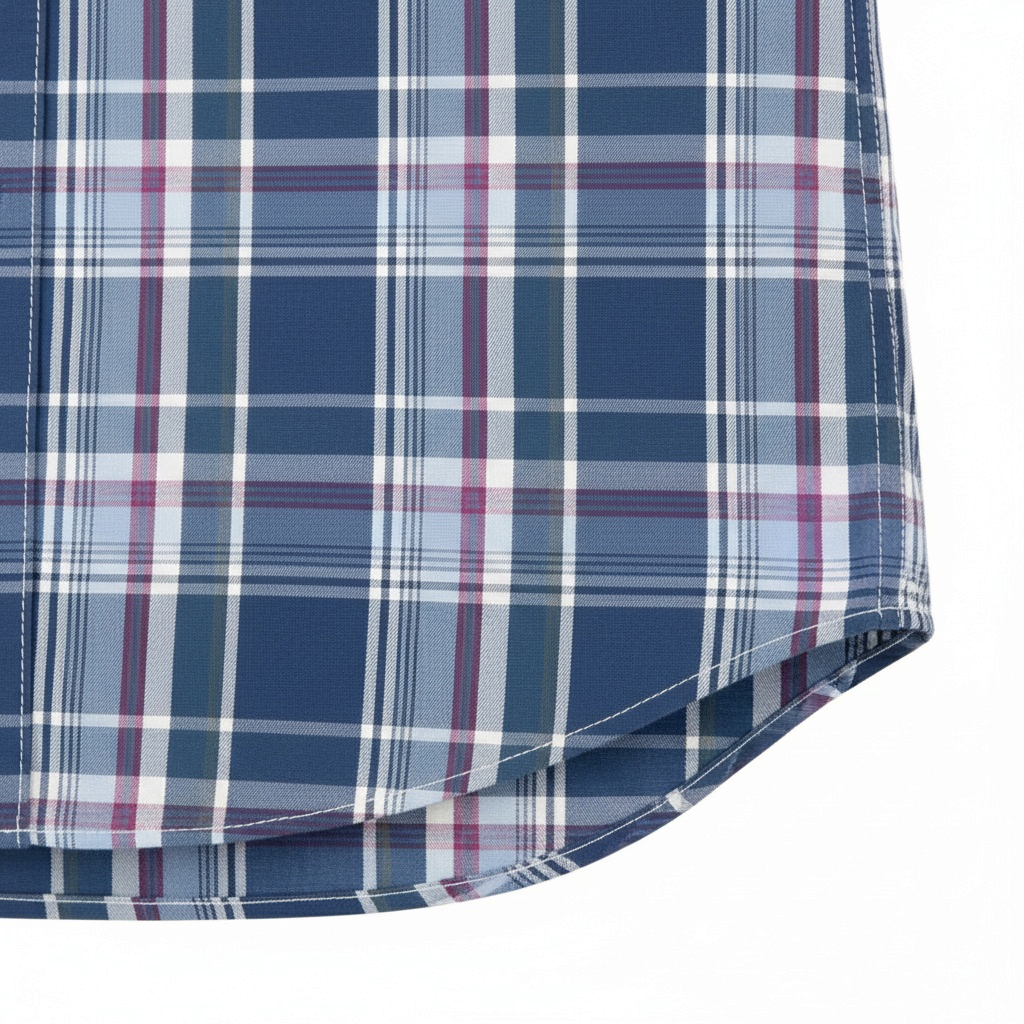 Fynch-Hatton - Mens Dark Multicolour Check Shirt - Ink Blue - 16085340 661 - Wildvine Clothing, Spalding, Lincolnshire