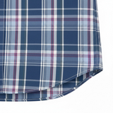 Fynch-Hatton - Mens Dark Multicolour Check Shirt - Ink Blue - 16085340 661 - Wildvine Clothing, Spalding, Lincolnshire