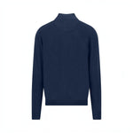 Fynch-Hatton - Mens Knitwear - Air Cotton Troyer-Zip - Ink Blue- 1607316 661 - Wildvine Clothing, Spalding, Lincolnshire