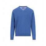 Fynch-Hatton - Mens - Superfine V-Neck Sweater - Ink Blue - 1614211 661 - Wildvine Clothing, Spalding, Lincolnshire