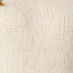 Wild Flower - Ladies -Striped Sleeve Fluffy Knit Jumper - Ivory/Aqua - Wildvine Clothing, Spalding, Lincolnshire