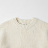 Wild Flower - Ladies -Striped Sleeve Fluffy Knit Jumper - Ivory/Aqua - Wildvine Clothing, Spalding, Lincolnshire