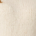 Wild Flower - Ladies -Striped Sleeve Fluffy Knit Jumper - Ivory/Aqua - Wildvine Clothing, Spalding, Lincolnshire