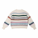 Wild Flower - Ladies - Colourful Striped Knit Jumper - Ivory/Multi - Wildvine Clothing, Spalding, Lincolnshire