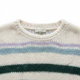 Wild Flower - Ladies - Colourful Striped Knit Jumper - Ivory/Multi - Wildvine Clothing, Spalding, Lincolnshire