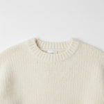 Wild Flower - Ladies -Striped Sleeve Fluffy Knit Jumper - Ivory/Aqua - Wildvine Clothing, Spalding, Lincolnshire