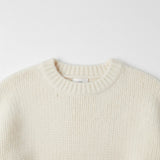 Wild Flower - Ladies -Striped Sleeve Fluffy Knit Jumper - Ivory/Aqua - Wildvine Clothing, Spalding, Lincolnshire