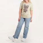 QED - Ladies - Embellished Bear T-Shirt - Khaki - Wildvine Clothing, Spalding, Lincolnshire
