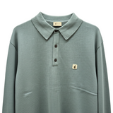 Gabicci Vintage - Mens Khaki Francesco Knitted L/S Polo Shirt - V57GK08 - Wildvine Clothing, Spalding, Lincolnshire