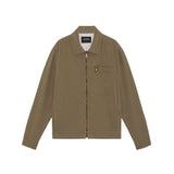 Lyle & Scott - Mens Enzyme Wash Zip Through Overshirt - Khaki Ash - LW2412V X569 - Wildvine Clothing, Spalding, Lincolnshire
