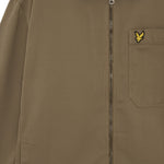 Lyle & Scott - Mens Enzyme Wash Zip Through Overshirt - Khaki Ash - LW2412V X569 - Wildvine Clothing, Spalding, Lincolnshire