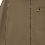 Lyle & Scott - Mens Enzyme Wash Zip Through Overshirt - Khaki Ash - LW2412V X569 - Wildvine Clothing, Spalding, Lincolnshire