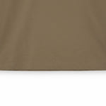 WILDVINE Clothing Co. khaki ash cotton t-shirt hem detail showing clean stitching