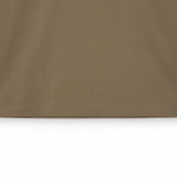 WILDVINE Clothing Co. khaki ash cotton t-shirt hem detail showing clean stitching