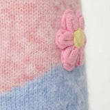 Wild Flower - Ladies - Colour Block Knit Flowers Cardigan - Wildvine Clothing, Spalding, Lincolnshire