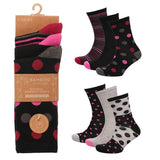 Jane Austin - Ladies Bamboo Socks - (3 pairs) - Wildvine Clothing, Spalding, Lincolnshire