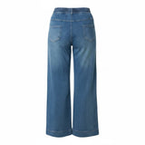 QED London - Ladies - Ankle Length Wide Leg String Jeans - Denim - Wildvine Clothing, Spalding, Lincolnshire