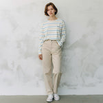 Lighthouse - Ladies Causeway II Top - Blue & Clay Stripe - Wildvine Clothing, Spalding, Lincolnshire