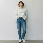 Lighthouse - Ladies Causeway II Top - Blue & Clay Stripe - Wildvine Clothing, Spalding, Lincolnshire