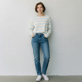 Lighthouse - Ladies Causeway II Top - Blue & Clay Stripe - Wildvine Clothing, Spalding, Lincolnshire