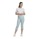 Pinnns - Ladies - Bengaline Crop Trousers With Pockets - Duck Egg - 226C - Wildvine Clothing, Spalding, Lincolnshire