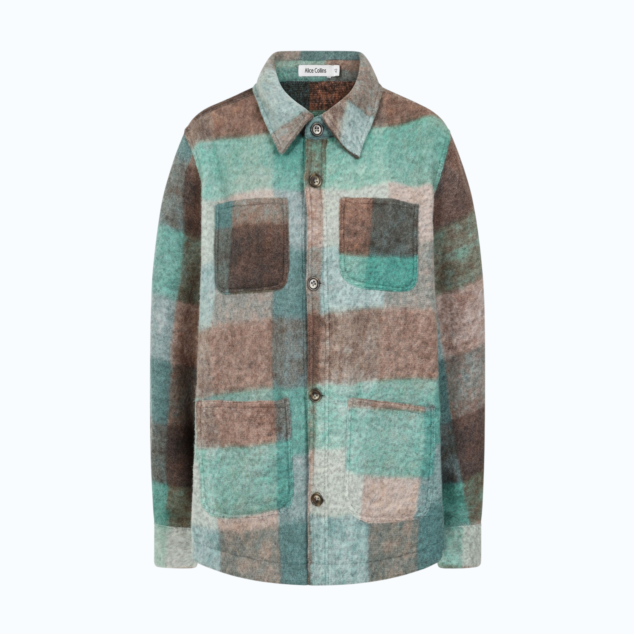 Alice Collins - Ladies Elle Fleece Coverall Jacket - Evergreen Check - Wildvine Clothing, Spalding, Lincolnshire