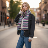 Alice Collins - Ladies Elle Fleece Scarf - Fuchsia Aztec - Wildvine Clothing, Spalding, Lincolnshire