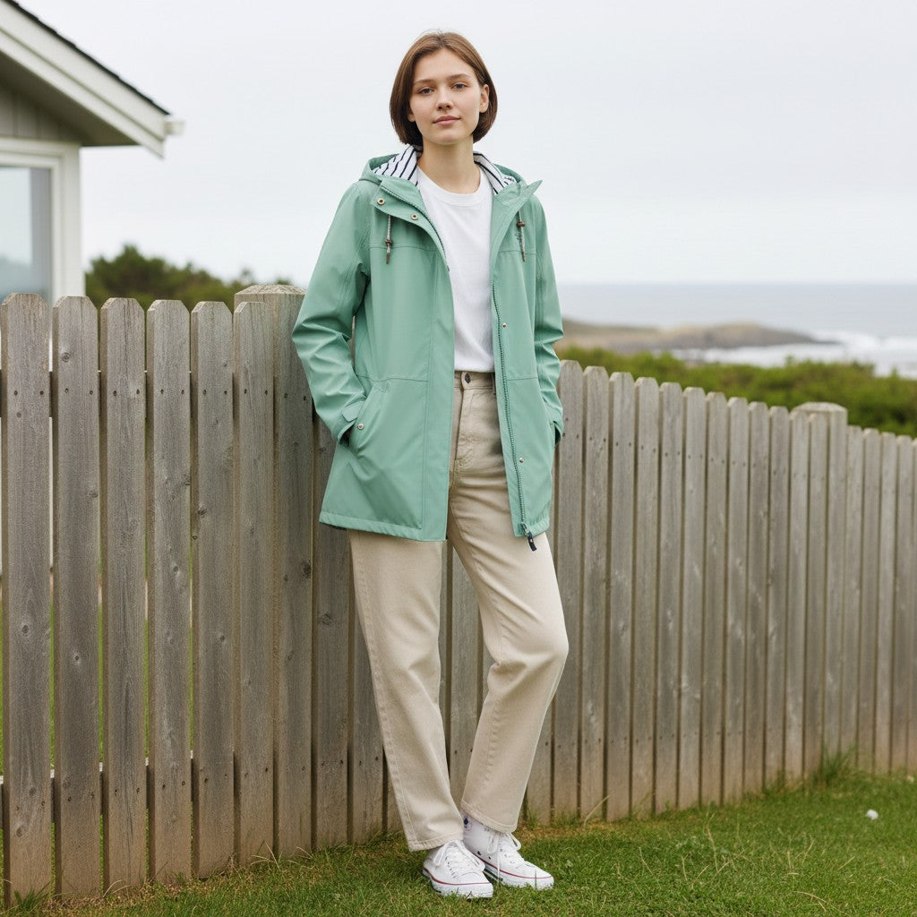 Lighthouse - Ladies Ladies Beachcomber II Coat - Basil - Wildvine Clothing, Spalding, Lincolnshire