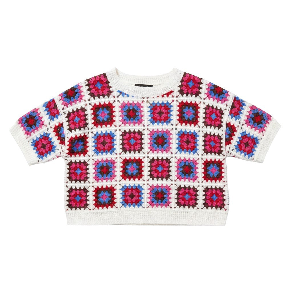 Wild Flower - Ladies - Patchwork Crochet Boxy Top - Wildvine Clothing, Spalding, Lincolnshire