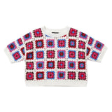 Wild Flower - Ladies - Patchwork Crochet Boxy Top - Wildvine Clothing, Spalding, Lincolnshire