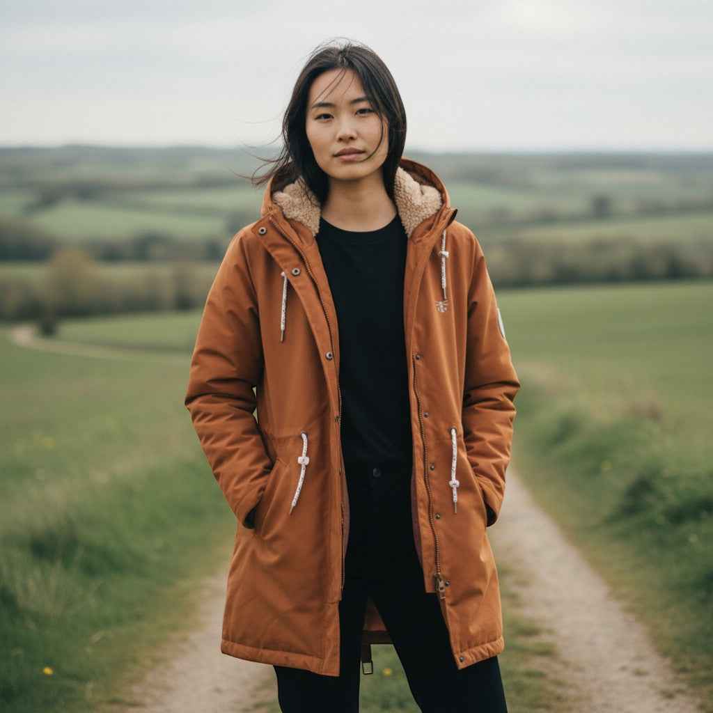 Lighthouse - Ladies Scarlet Coat - Rust - Wildvine Clothing, Spalding, Lincolnshire