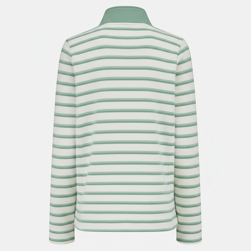 Lighthouse - Ladies Shore II Jersey - Soft Pistachio / Basil Stripe - Wildvine Clothing, Spalding, Lincolnshire
