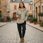Alice Collins - Ladies Stella Hoodie - Khaki - Wildvine Clothing, Spalding, Lincolnshire