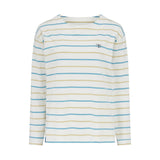 Lighthouse - Ladies Causeway II Top - Blue & Clay Stripe - Wildvine Clothing, Spalding, Lincolnshire