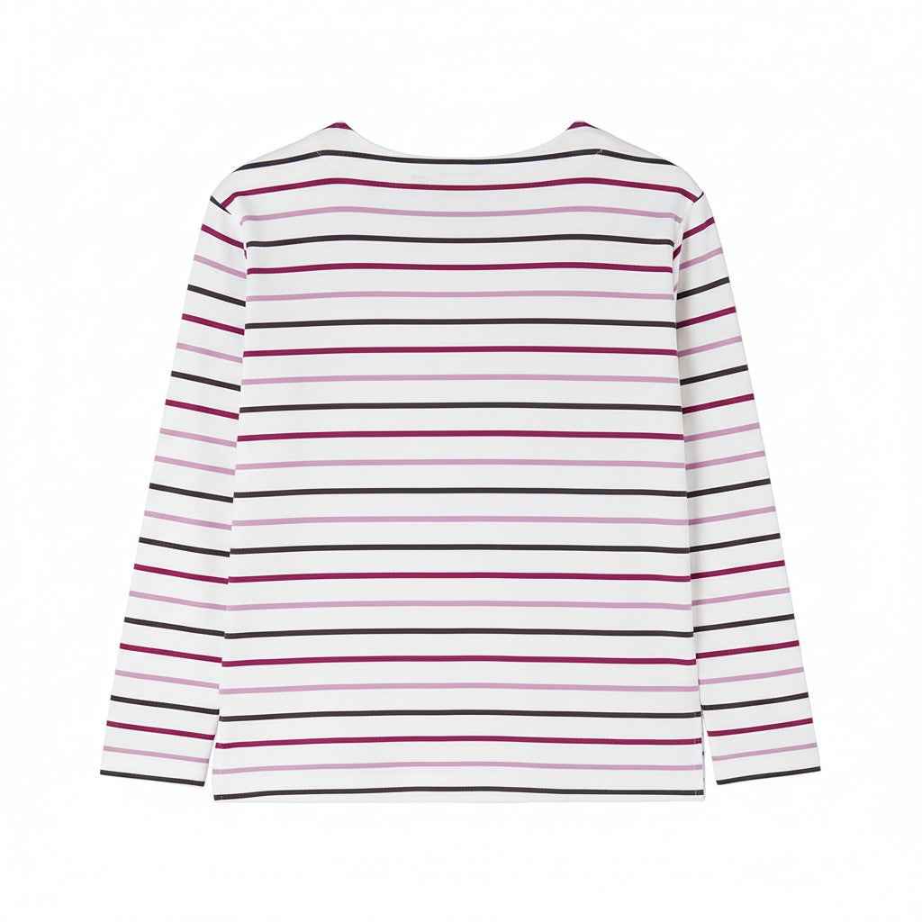 Lighthouse - Ladies Causeway II Top - Cranberry/Pink Stripe - Wildvine Clothing, Spalding, Lincolnshire