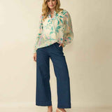 D.E.C.K. by Decollage Ladies Wide Leg Trousers - Denim Look - Wildvine Clothing, Spalding, Lincolnshire