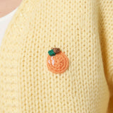 Wild Flower - Ladies - Knitted Oranges Chunky Cardigan - Lemon - Wildvine Clothing, Spalding, Lincolnshire