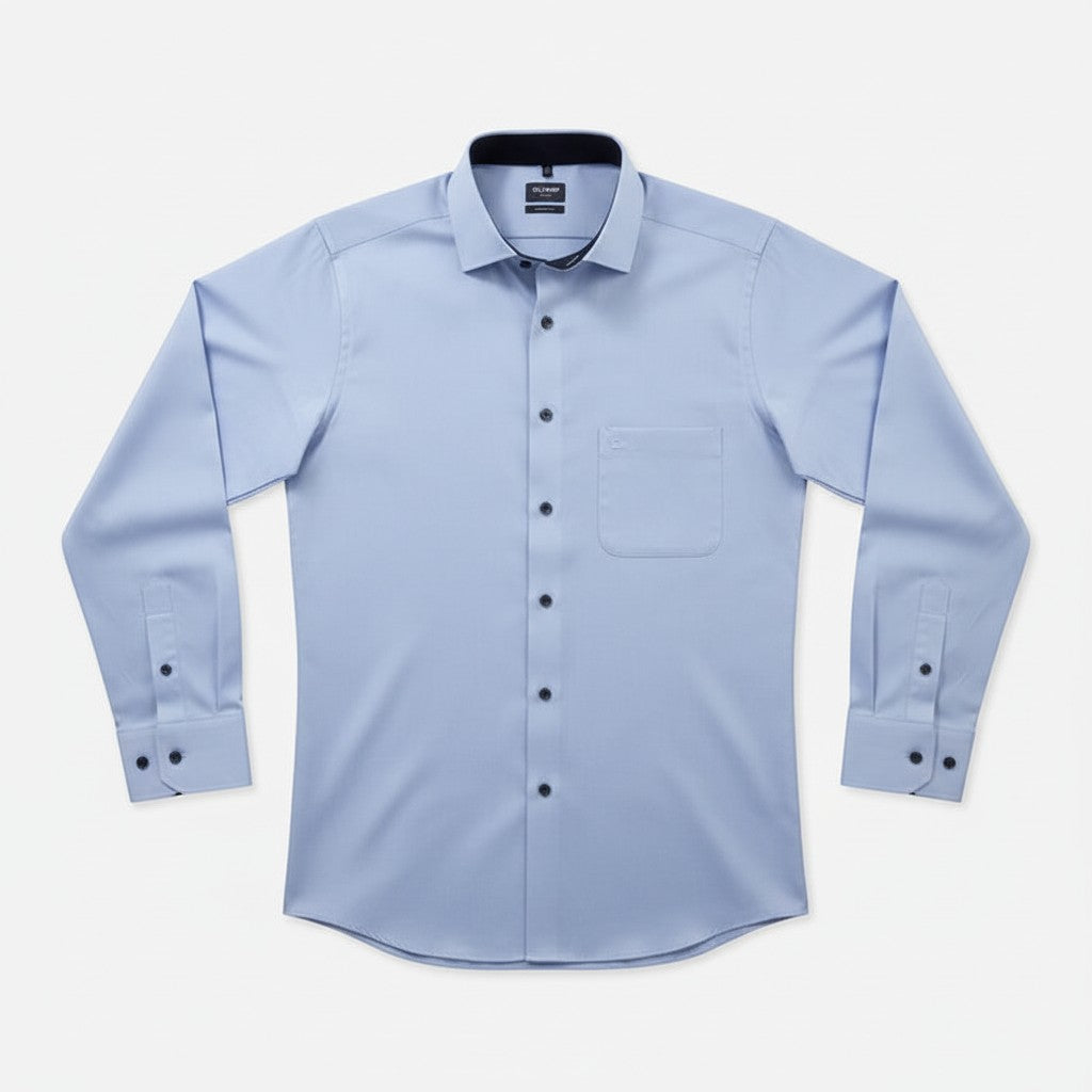 OLYMP - Mens Shirt - Luxor Modern Fit Shirt Light Blue 040064 10 - Wildvine Clothing, Spalding, Lincolnshire