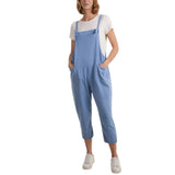 Moda - Ladies - Bow Detail Cotton Dungaree - Sky Blue - Wildvine Clothing, Spalding, Lincolnshire