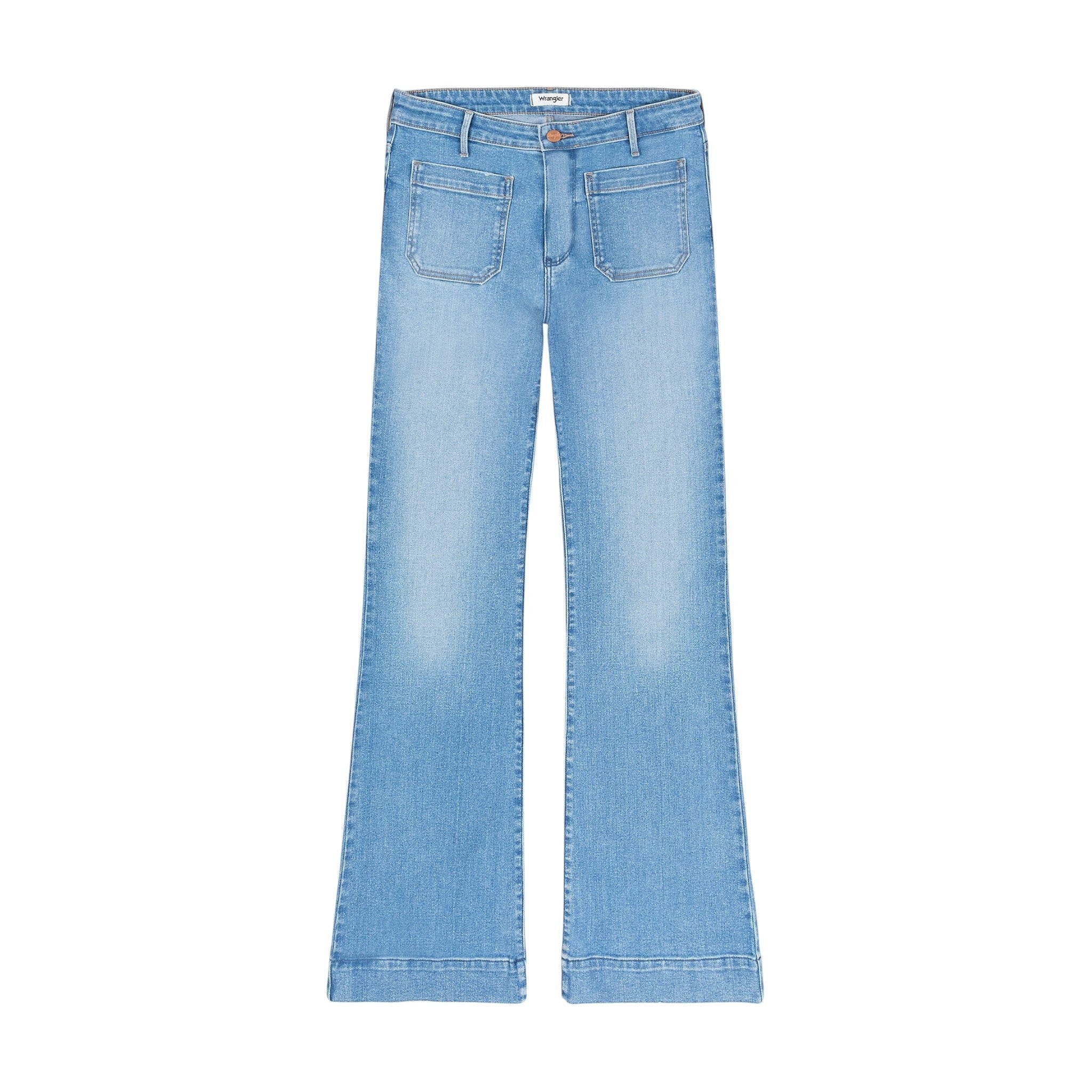 Wrangler Womens Jeans – Flare Hazel - Flare / Mid Rise - Blue - Wildvine Clothing, Spalding, Lincolnshire
