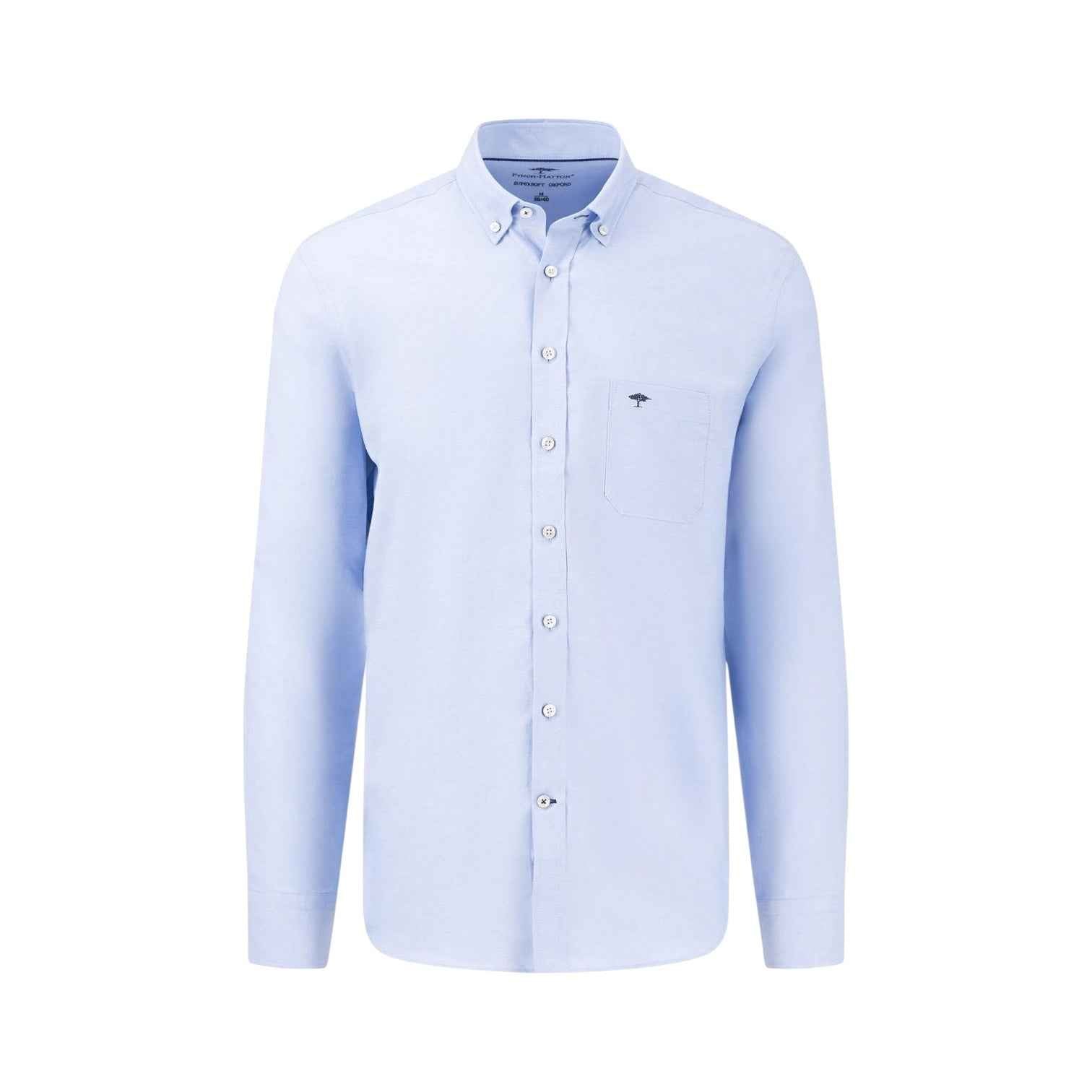 Fynch-Hatton - Mens Shirt - All Season Oxford - Light Blue - Wildvine Clothing, Spalding, Lincolnshire