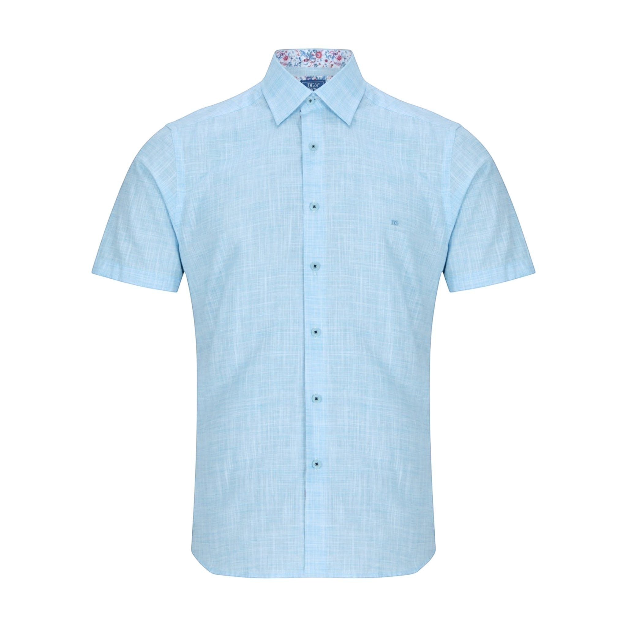DG's Drifter Mens - Regular Short Sleeve Casual Shirt - Light Blue - 14501SS - 21 - Wildvine Clothing, Spalding, Lincolnshire