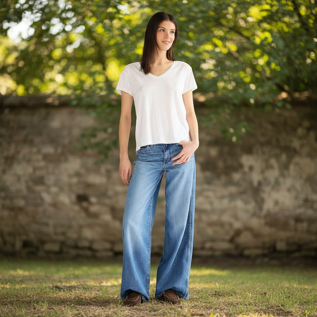 Wrangler Womens Jeans – World Wide Promises Kept - Wide Leg / Mid Rise - Wildvine Clothing, Spalding, Lincolnshire