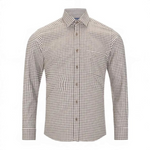 DG's Drifter Mens - Geneva Long Sleeve Casual Shirt - Light Brown - 114061-43 - Wildvine Clothing, Spalding, Lincolnshire