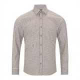 DG's Drifter Mens - Geneva Long Sleeve Casual Shirt - Light Brown - 114061-43 - Wildvine Clothing, Spalding, Lincolnshire